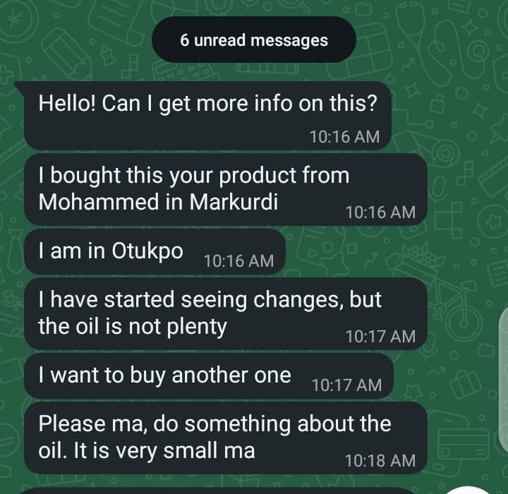 WhatsApp Customer Testimonial 5