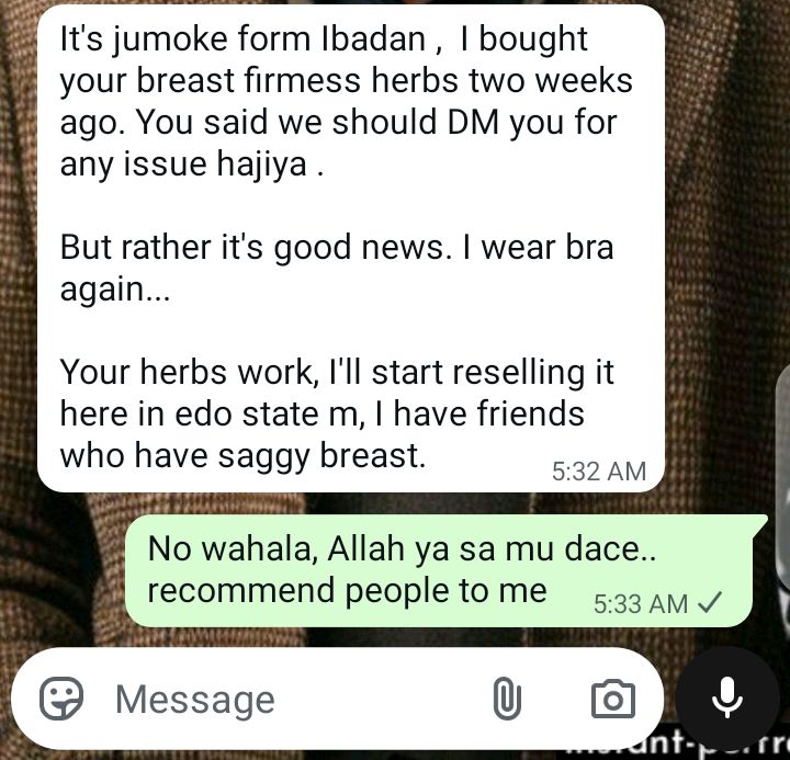WhatsApp Customer Testimonial 2